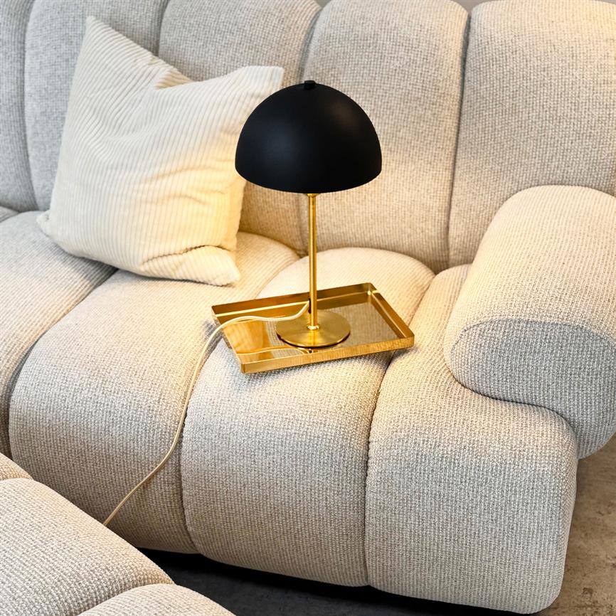 Stockholm Tischlampe – Schwarz/Messing