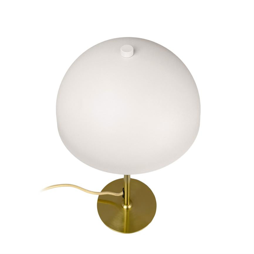 Stockholm Tischlampe – Weiß/Messing