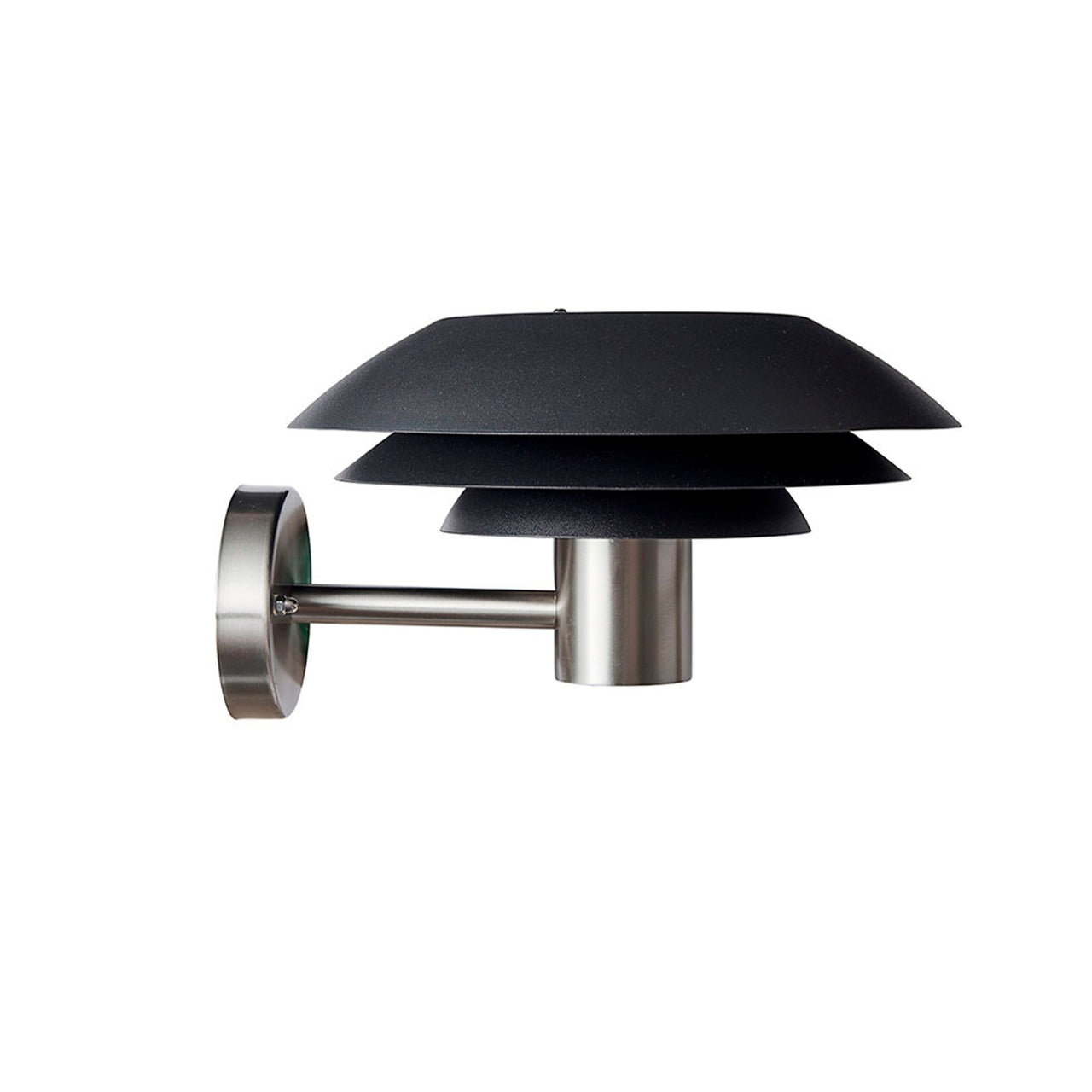 DL31 Außenwandlampe Schwarz/Stahl